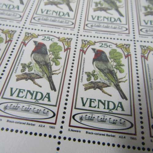 Stamp file with 73 Venda Fall sheets of stamps - an excellent lot