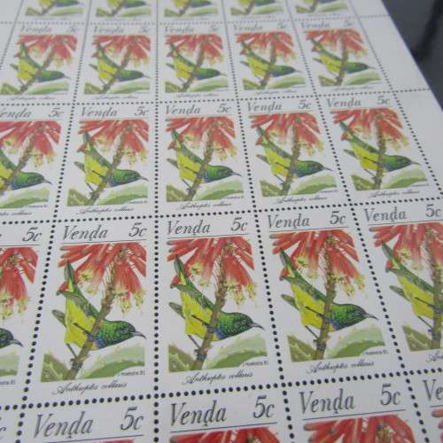 Stamp file with 73 Venda Fall sheets of stamps - an excellent lot