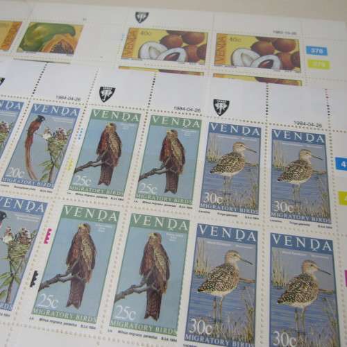 32 Page stamp album in very good condition Venda and Ciskei mint collections and some control blocks