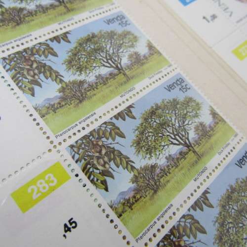 32 Page stamp album in very good condition Venda and Ciskei mint collections and some control blocks