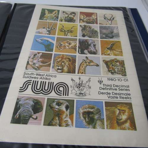 First Day Cover album with a lot of early South Africa and South West Africa covers