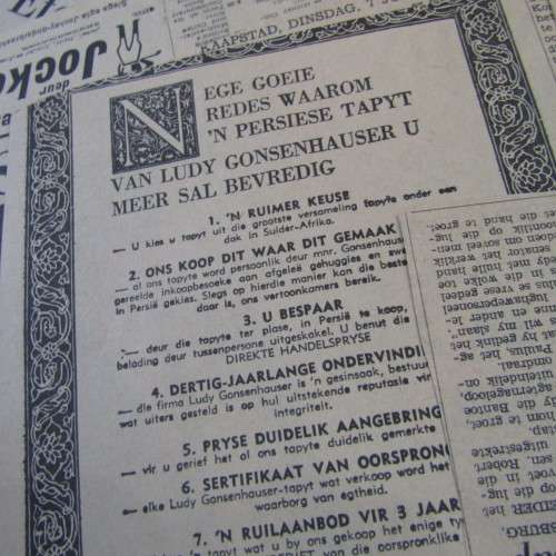 Large lot of Newspaper cuttings on Robert Kennedy`s visit to South Africa in 1966