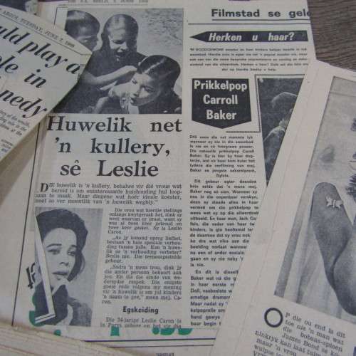 Large lot of Newspaper cuttings on Robert Kennedy`s visit to South Africa in 1966