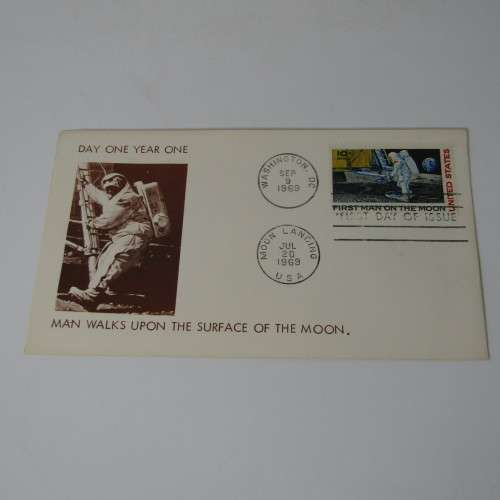 Lot of 4 Moon Landing Covers dating from 1969 to 1971