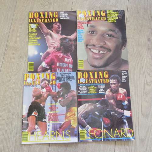 Lot of 24 Boxing Illustrated magazines dated between November 1965 and September 1984