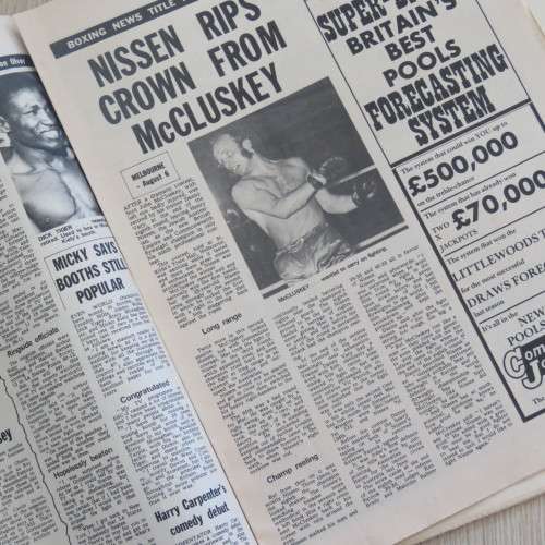 Boxing News Weekly magazine dated between 13 August 1971 and 25 February 1983
