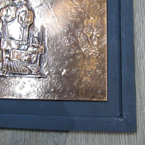 SA Railways Class NGG 13 locomotive No. 4950 copper repousse artwork by RW Guest - 60 x 30cm