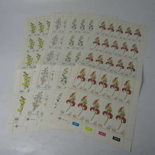 SACC 502-505 10th world orchid Conference - 4 x full sheets - light foxing at top