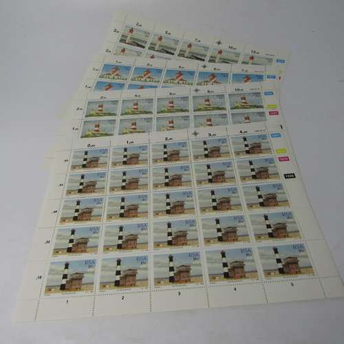 SACC 663-666 - Lighthouses - 4 full sheets mint