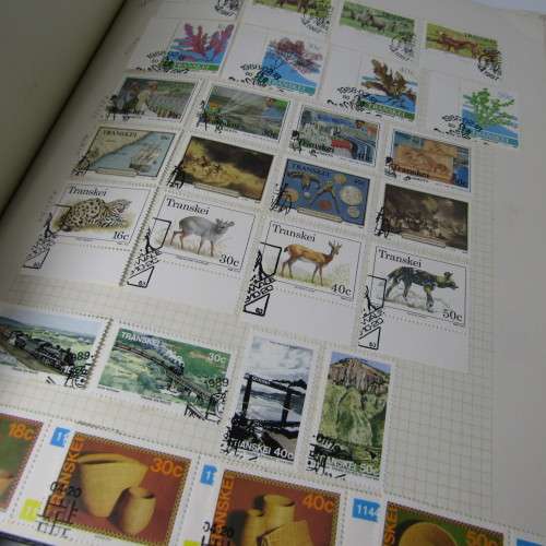 Album with about 700 stamps from Bophuthatswana, Botswana, Ciskei, Transkei, Venda