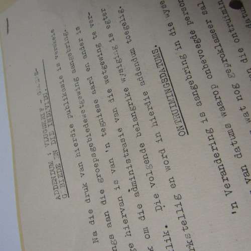 Africana 1960 booklet on the group areas act with additional explanation
