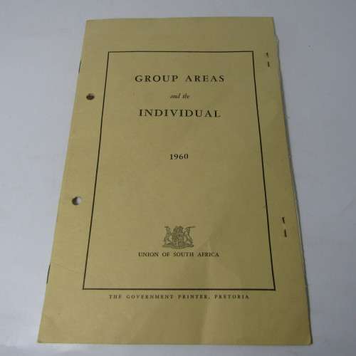Africana 1960 booklet on the group areas act with additional explanation