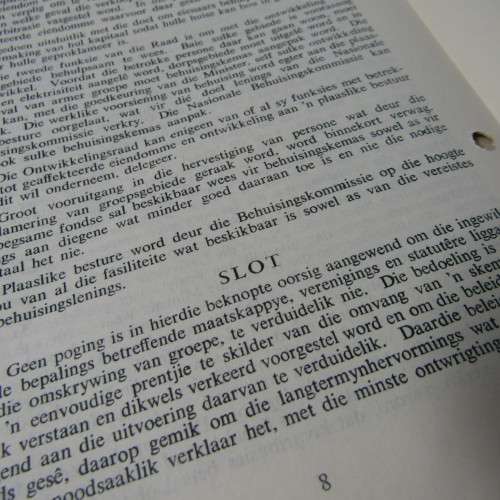 Africana 1960 booklet on the group areas act with additional explanation