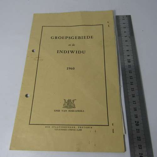 Africana 1960 booklet on the group areas act with additional explanation