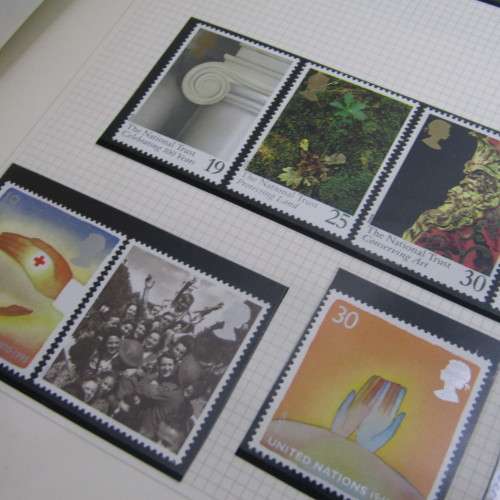 Great Britain mint stamp album from late 60`s onwards with hundreds of mint stamps