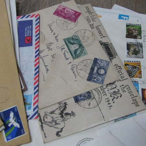 A Kilo of Stamps on envelopes First Day Covers and postal history - some duplicates