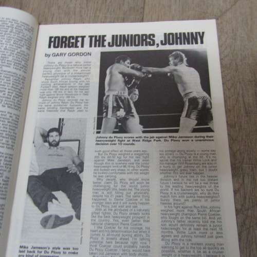 Lot of 90 South African Boxing World magazines dated between 1976 and 1989