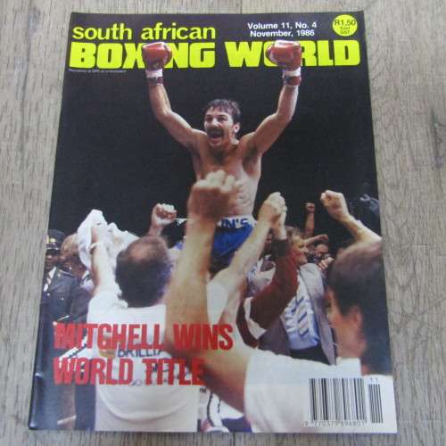 Lot of 90 South African Boxing World magazines dated between 1976 and 1989