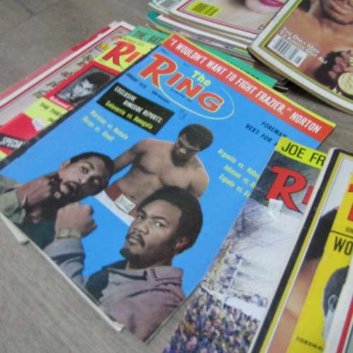 The Ring Boxing magazine - Lot of 43 issues dated between 1953 and 1986 most in good condition