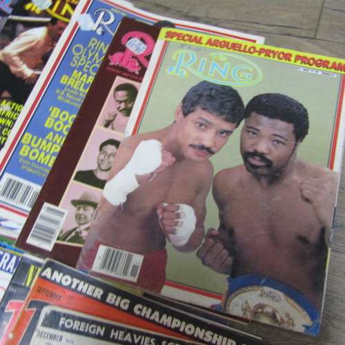 The Ring Boxing magazine - Lot of 43 issues dated between 1953 and 1986 most in good condition