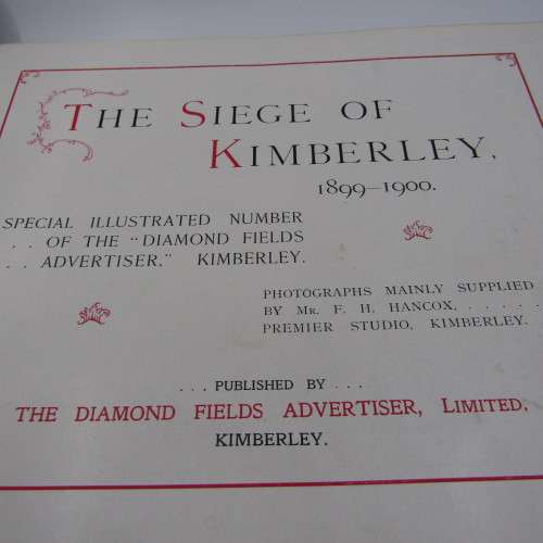 Kimberly Diamond Fields Advertiser - The Siege of Kimberly 1899-1900 leather bound gilt edged