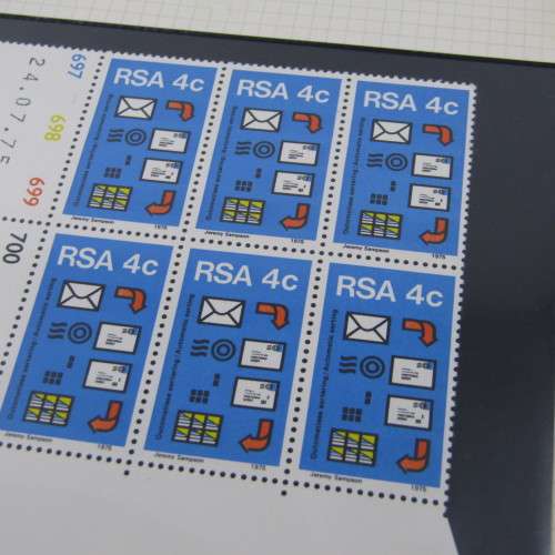 Album with 161 control blocks / strips and other items - from 1961 to 1977