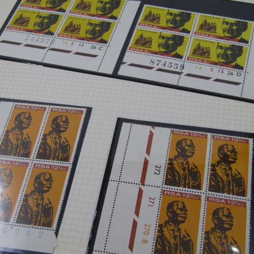 Album with 161 control blocks / strips and other items - from 1961 to 1977