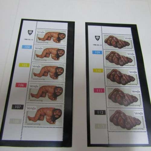 Lot of 45 Venda Control blocks on sheets