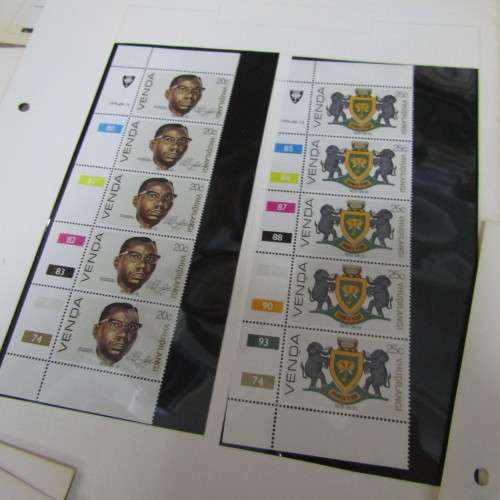 Lot of 45 Venda Control blocks on sheets