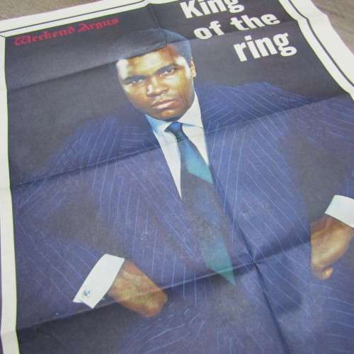 Weekend Argus Poster - Muhammad Ali King of the Ring - 21 February 1976