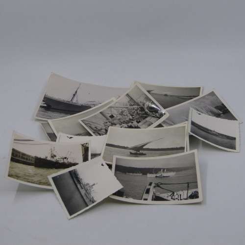Lot of 19 WW2 photos of ships and Watercraft - North America