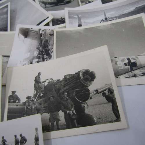 Lot of 19 photos of military aircraft taken during WW2 - most in North Africa