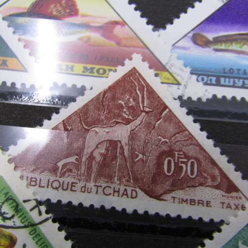 Lot of 12 Triangular stamps