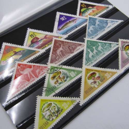 Lot of 12 Triangular stamps