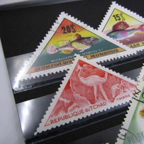 Lot of 12 Triangular stamps