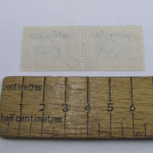 South West Africa SACC 110 a to 114 a pairs used on 25-11-1943 Gobabis cancelation