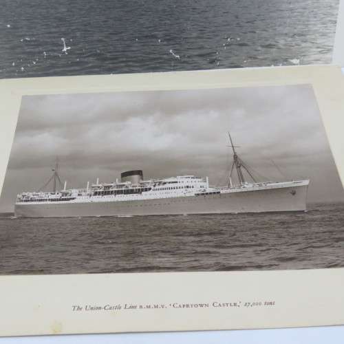 Original photo of the Union Castle Ship - Cape Town Castle