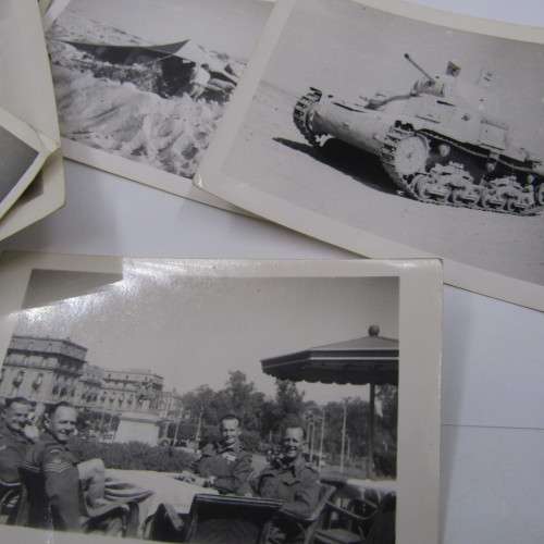 Lot of 21 WW2 photos taken in North Africa