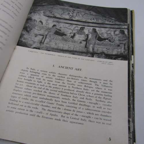 Booklet and intro sheets for tours offered to soldiers in Italy