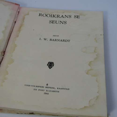 Rooikrans se Seuns - JW Barnardt - 1944
