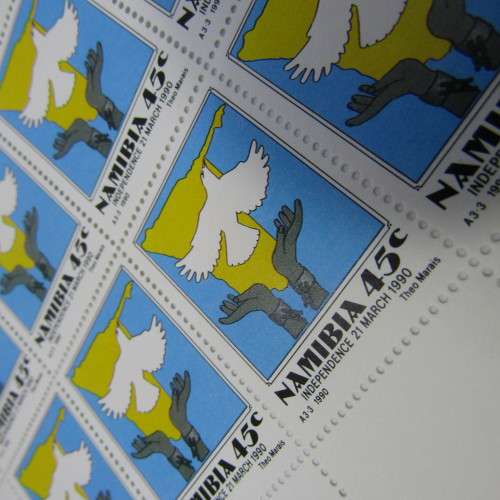 Namibia Independence full sheets of mint stamps SACC 1,2,3