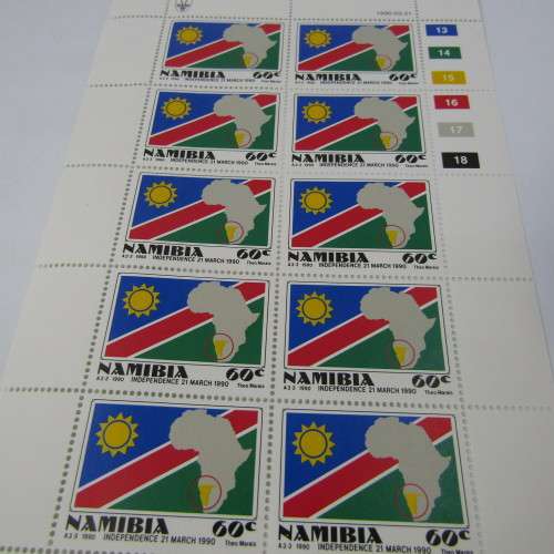 Namibia Independence full sheets of mint stamps SACC 1,2,3