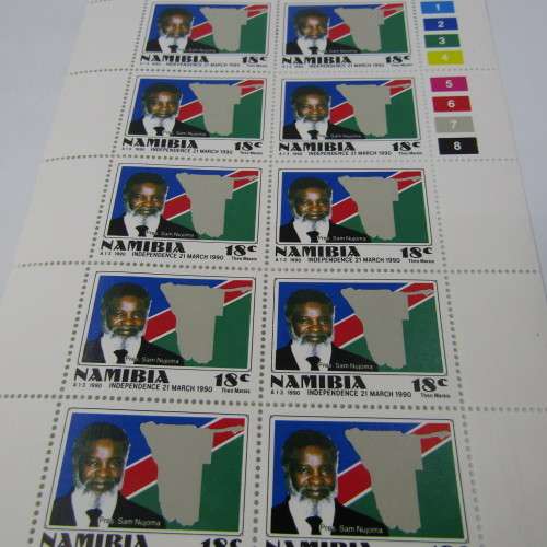 Namibia Independence full sheets of mint stamps SACC 1,2,3