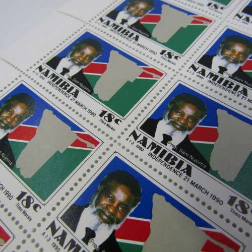 Namibia Independence full sheets of mint stamps SACC 1,2,3