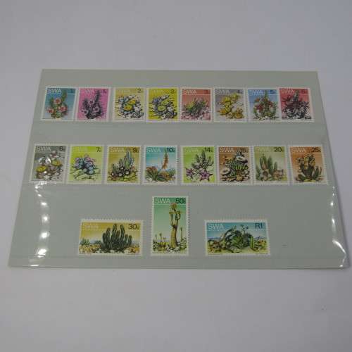 South West Africa Lot of 3 folders with about 100 SWA mint stamps