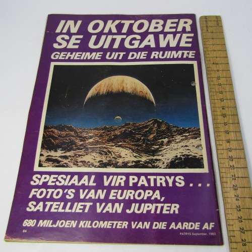 Patrys magazine - September 1983 - no center poster - punch holes