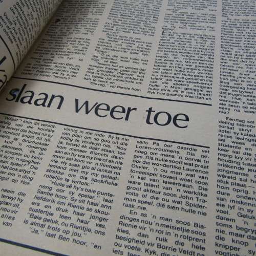 Patrys magazine - January 1979 - Zoebe teen Brit by Isandhlwana - no center poster - punch holes