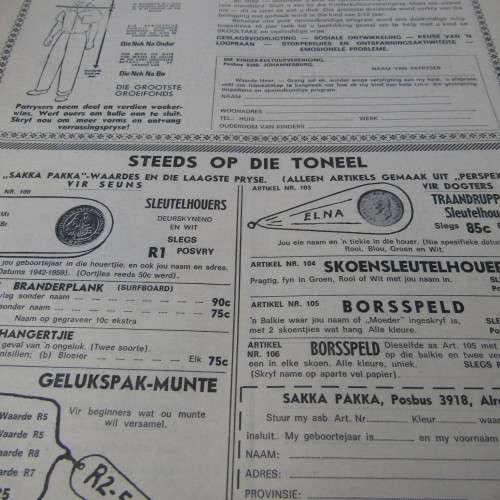 Patrys magazine - Oktober 1970 - Laerskool uitgawe with History appendix - punch holes