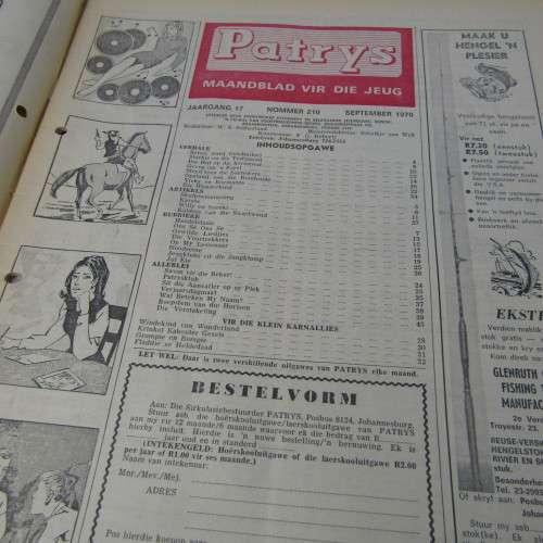 Patrys magazine - September 1970 - Laerskool uitgawe with History appendix - articles removed