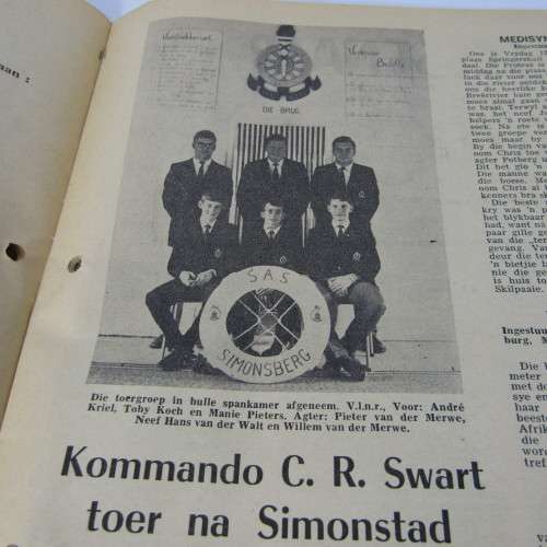 Patrys magazine - Maart 1971 - Hoerskool uitgawe - small article on page 21 removed - punch holes